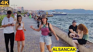 Evening Walk with a View: Alsancak Kordon Panorama |4K UHD| Alsancak Walking Tour