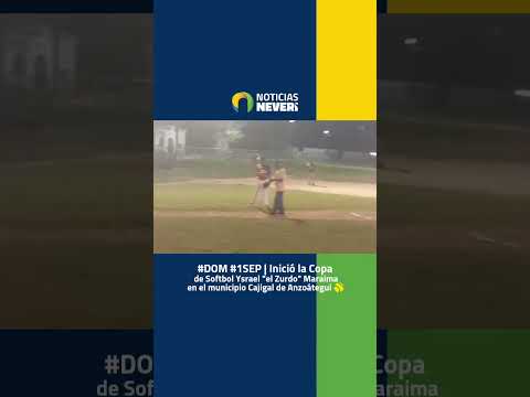 Copa Ysrael "el Zurdo" Maraima se juega en Cajigal, oeste de Anzoátegui 🥎 #softball