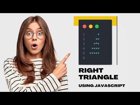 Number Right Angle Triangle Pattern In Javascript