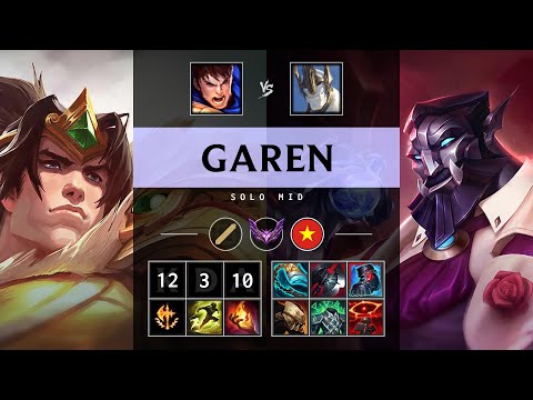Garen Mid vs Galio - VN Master Patch 25.12