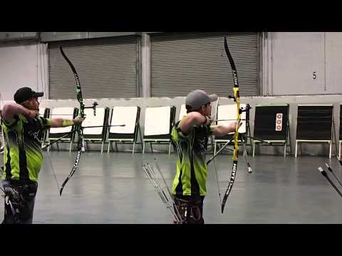 Brady Ellison & Jake Kaminski practice～2014European Archery Festival～