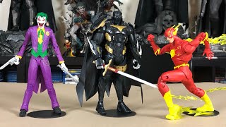 Mcfarlane Toys DC Multiverse Joker, Azrael “Batman” Armor, Rebirth Flash Figures Unboxing &amp; Review
