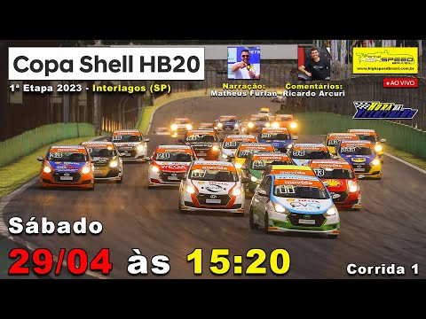 COPA SHELL HB20 | Corrida 1 | 1ª Etapa 2023 | Interlagos (SP) | Ao Vivo