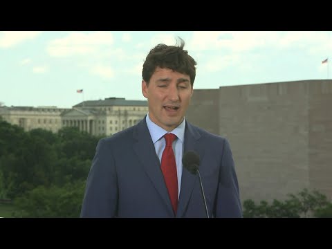 President Donald Trump and Canadian Prime Minister Justin Trudeau sought to demonstrate a united front Thursday in the uphill effort to get a replacement for the North American Free Trade Agreement over the finish line. (June 20)