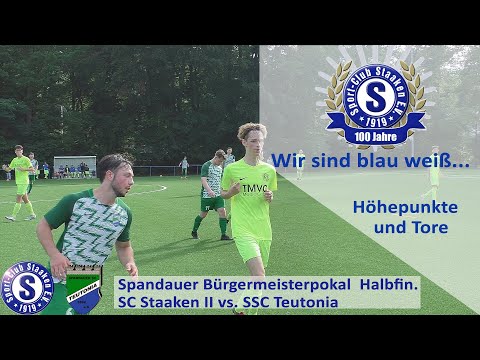 SC Staaken II vs SSC Teutonia Spandauer Bürgermeisterpokal Halbfinale