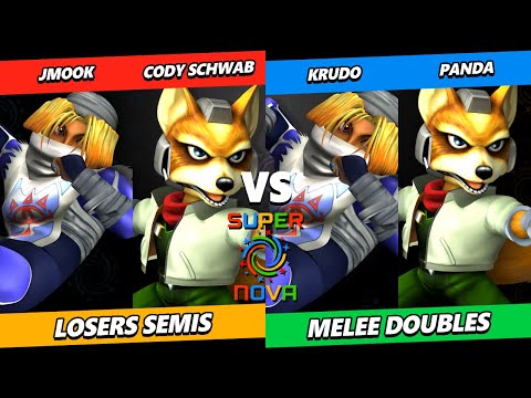 Supernova 2024 LOSERS SEMIS - Jmook & Cody Schwab Vs. Krudo & Panda - Smash Melee - SSBM