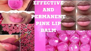 HOW TO MAKE PERMANENT AND EFFECTIVE PINK LIP 👄BALM #pinklips