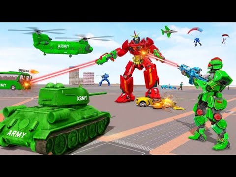 Multi Robot Transformation And Air Battle With Jet Fighters Gameplay - Android/iOS.