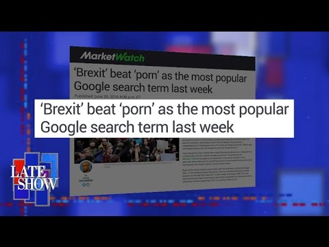 "Brexit "は、最も人気のある検索用語として "Porn "を打ち負かす ("Brexit" Beats "Porn" As Most Popular Search Term)