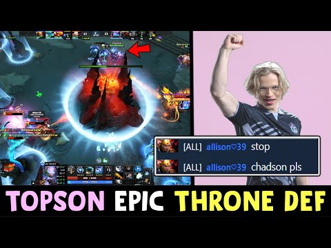 Topson Arc Warden CRAZY 2v5 THRONE DEF! - 200 IQ RAT DOTA! DOTA 2
