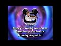 Disney S Young Musicians Symphony Orchestra Promo 1998 7th Annual June 2 1998