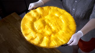 뜨거운 파스타로 치즈 400장 비비기