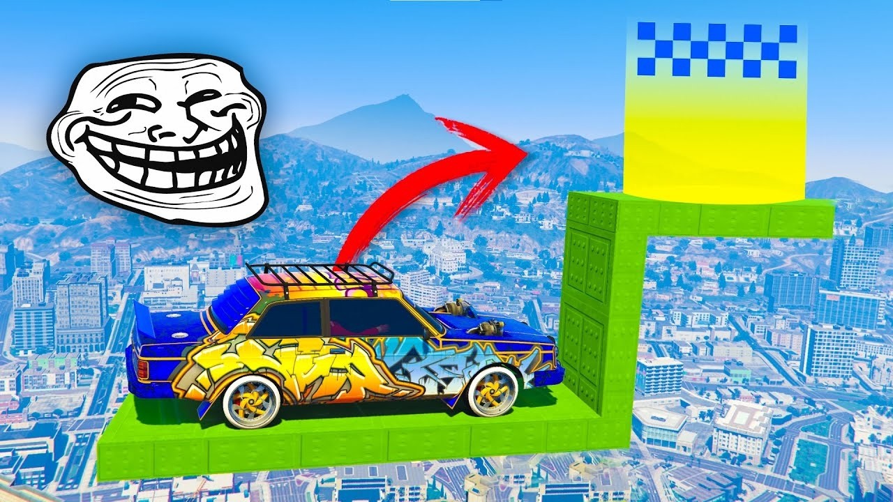 CARRERA TROLL PERO NO PUEDO COMPLETARLA - GTA 5 ONLINE