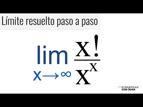 CÁLCULO DEL LÍMITE cuando x tiende a infinito PASO A PASO.