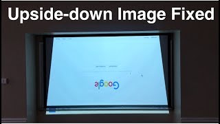 How to fix flipped upside-down image on Hitachi projector.