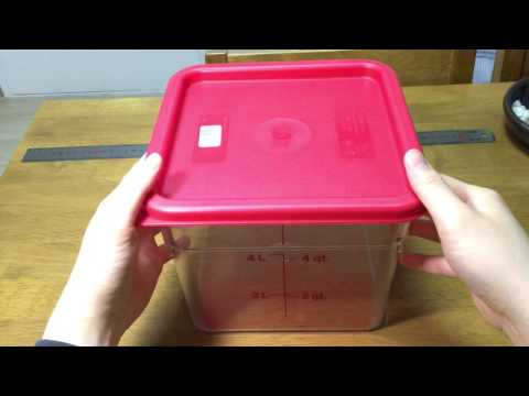 Cambro 6SFSCW Camsquare Food container, 6-Quart