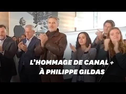 Les salariés de Canal + rendent hommage à Philippe Gildas