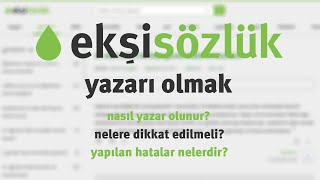 Ekşi Sözlük'te nasıl yazar olunur