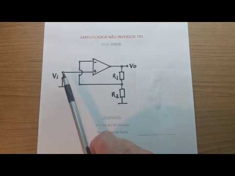 Amplificador NÃO INVERSOR 741