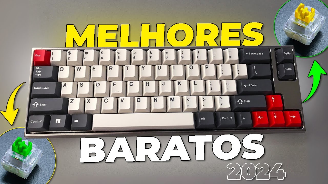 TOP 7 MELHORES Teclados Mecânicos BOM e BARATOs com Melhor Custo Benefício 2024 (Jogar e Trabalhar)