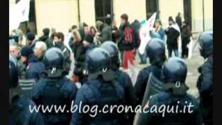 Torino-Lione, tensione tra No Tav e polizia a Condove (il video di cronacaqui.it)
