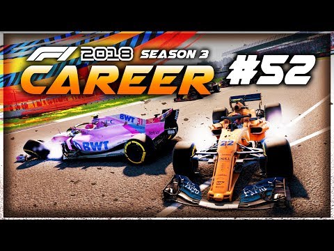 F1 2018 Career Mode Part 52: CHAOS AT TURN ONE! HOME RACE ISSUES!