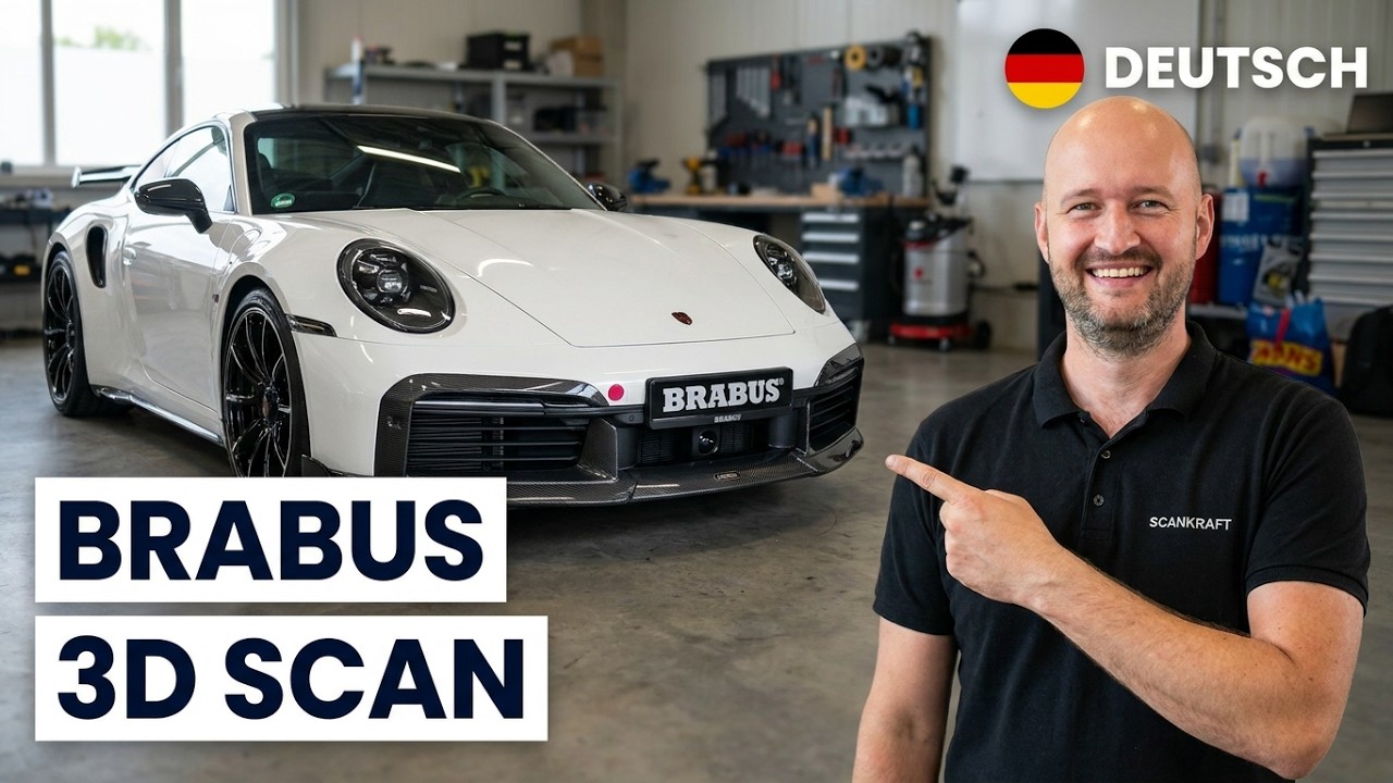 Porsche 911 Brabus und Mercedes S63 AMG im 3D Scan