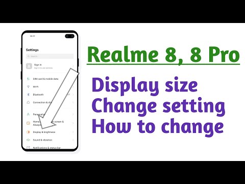 Realme 8 , 8 Pro , Display size change setting How to Change