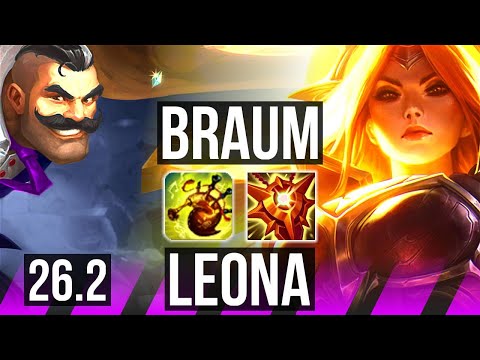 BRAUM & Yunara vs LEONA & Corki (SUP) | KR Grandmaster | 26.2