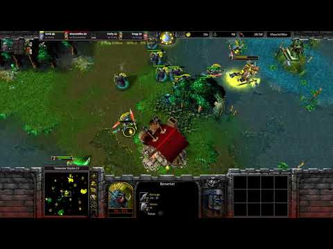 WarCraft 3 | Live Commentary | AAC 2v2 r2 g2 | Crafty & Kragg vs MuscleMike & Sonik
