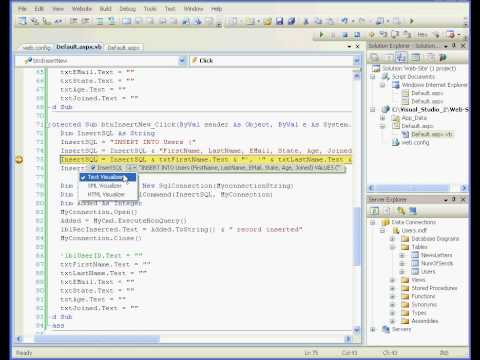 Visual Basic Tutorial 2008 Database Www Video Tutorials Net