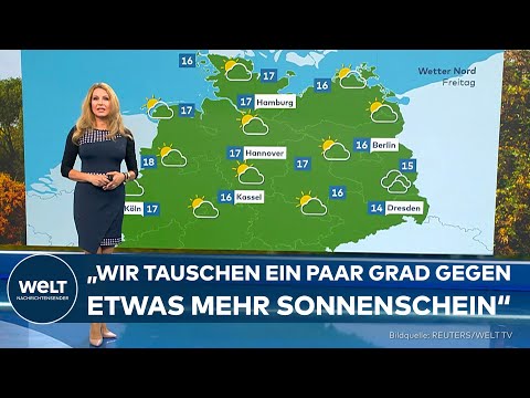 WETTER IM OKTOBER: Sonne im Süden, Wolken im Osten – milder Herbsttag in Deutschland