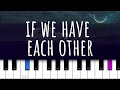 If We Have Each Other ~ Alec Benjamin (piano tutorial)