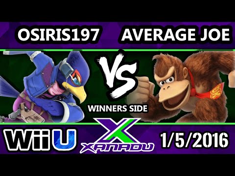 S@X 131 - Osiris197 (Falco) Vs. Average Joe (Donkey Kong) SSB4 Tournament - Smash Wii U - Smash 4