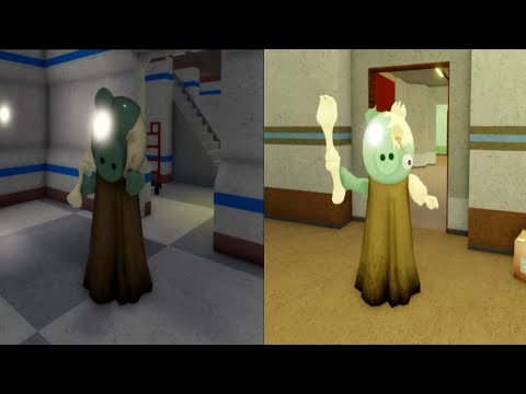 Old vs Redesign Zompiggy Jumpscare - Roblox Piggy RP