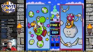 Sprite Castle Plays Tetris Attack (SNES)