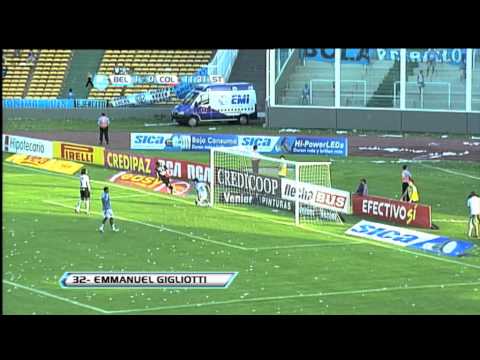 Gol de Gigliotti. Belgrano 1 Colón 1. Torneo Final 2013. Fecha 3. Fútbol Para Todos