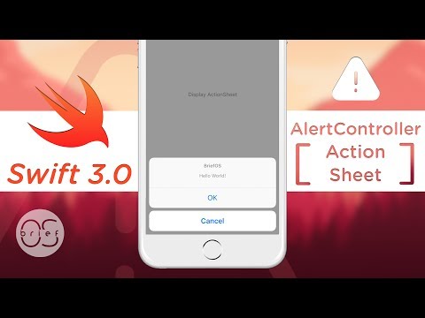 AlertController - Action Sheet : Swift 3