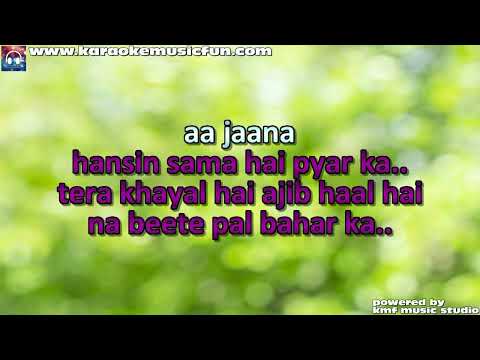 Aa Jaana Haseen Samaan Milan Video Karaoke Lyrics