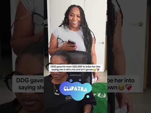 DDG paid his mum $20,000 to tell TeeTee she's not grown 😭 #ddg #teetee #shorts