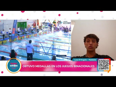 Luca D'Angelo obtuvo medallas en los Juegos Binacionales