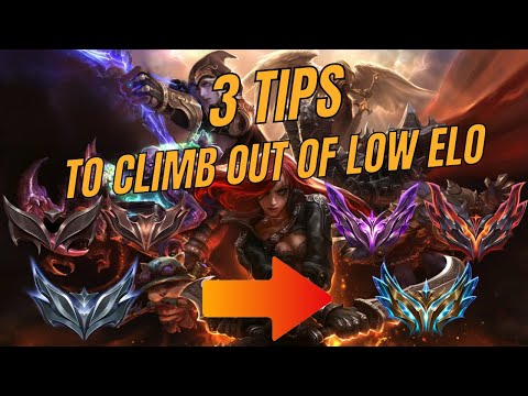 How To Get Out Of LOW ELO | 3 Tips to Help You Climb | League of Legends Tips/Tricks for Climbing