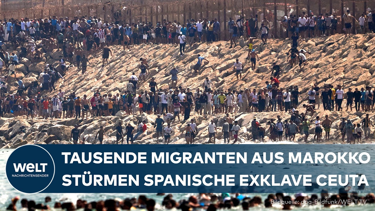 MASSENANSTURM AUF SPANIEN: Tausende Migranten aus Marokko stürmen spanische Exklave Ceuta