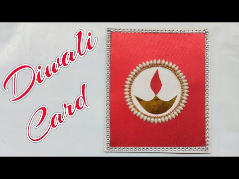 DIY Card/ Diwali Card/ Diwali crafts for kids/Diwali greeting card making idea/Diya card/Easy card Video