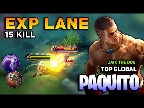 Paquito Exp Lane Build [ Paquito Best Build Top Global ] By JAIK THE DOG - Mobile Legends