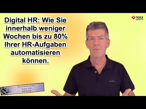 WEBINAR zu Digital HR: Wie Sie bis zu 80% Ihrer HR-Prozesse automatisieren können