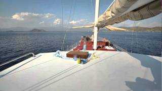 preview picture of video 'Nikon D90 time lapse turkey gocek blue cruise DAY1'
