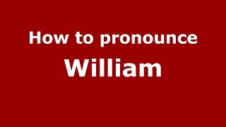 How to pronounce William (Colombian Spanish/Colombia)  - PronounceNames.com