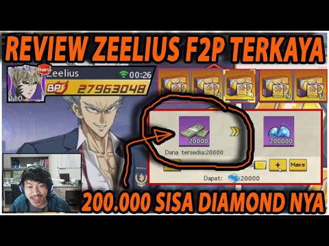 🔥🔥REVIEW AKUN ZEELIUS [F2P TERKAYA SATU SERVER] SISA DIAMOND 200RIBU! - ONE PUNCH MAN:The Strongest