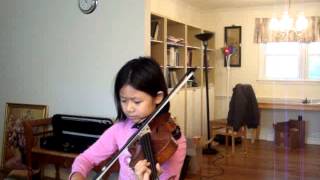 月半小夜曲 (李克勤) 小提琴獨奏Half moon serenade (Hacken Lee)  by Rachel Man 9 yrs old